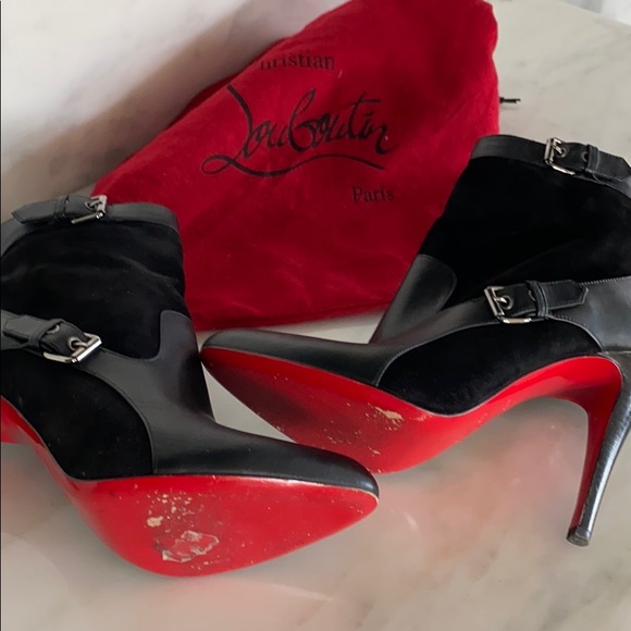 Black Christian Louboutin boots - Picture 2 of 4